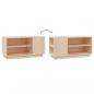 Preview: TV-Schrank 80x35x40,5 cm Massivholz Kiefer