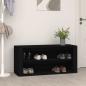Preview: ARDEBO.de - Schuhregal Schwarz 100x35x45 cm Holzwerkstoff