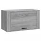 Preview: ARDEBO.de - Wand-Schuhschrank Grau Sonoma 70x35x38 cm Massivholz Kiefer
