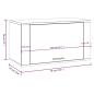 Preview: Wand-Schuhschrank Grau Sonoma 70x35x38 cm Massivholz Kiefer