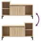 Preview: ARDEBO.de - TV-Schrank Sonoma-Eiche 100x35x55 cm Holzwerkstoff