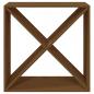 Preview: Weinregal Honigbraun 62x25x62 cm Massivholz Kiefer