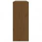 Preview: Weinregal Honigbraun 62x25x62 cm Massivholz Kiefer