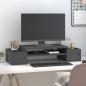 Preview: Monitorständer Grau 70x27,5x15 cm Massivholz Kiefer