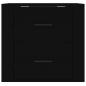 Preview: Wand-Nachttisch Schwarz 50x36x47 cm