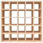 Preview: Weinregal 56x25x56 cm Massivholz Kiefer
