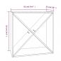 Preview: Weinregal Grau 62x25x62 cm Massivholz Kiefer