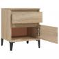Preview: Nachttische 2 Stk. Sonoma-Eiche 40x35x50 cm