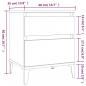Preview: Nachttische 2 Stk. Grau Sonoma 40x35x50 cm