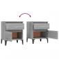 Preview: Nachttische 2 Stk. Grau Sonoma 40x35x50 cm