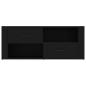 Preview: ARDEBO.de - TV-Schrank Schwarz 100x35x40 cm Holzwerkstoff