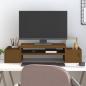 Preview: ARDEBO.de - Monitorständer Honigbraun 70x27,5x15 cm Massivholz Kiefer