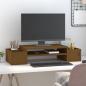 Preview: Monitorständer Honigbraun 70x27,5x15 cm Massivholz Kiefer
