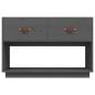 Preview: TV-Schrank Grau 90x40x60 cm Massivholz Kiefer
