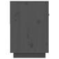 Preview: TV-Schrank Grau 90x40x60 cm Massivholz Kiefer