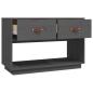 Preview: TV-Schrank Grau 90x40x60 cm Massivholz Kiefer