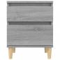 Preview: Nachttische 2 Stk. Grau Sonoma 40x35x50 cm