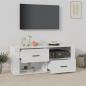 Preview: TV-Schrank Hochglanz-Weiß 100x35x40 cm Holzwerkstoff