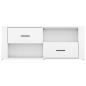 Preview: TV-Schrank Hochglanz-Weiß 100x35x40 cm Holzwerkstoff