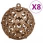 Preview: 111-tlg. Weihnachtskugel-Set Rosegold Polystyrol
