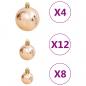 Preview: 111-tlg. Weihnachtskugel-Set Rosegold Polystyrol