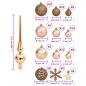 Preview: 111-tlg. Weihnachtskugel-Set Rosegold Polystyrol