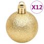 Preview: 112-tlg. Weihnachtskugel-Set Rot Grün Golden Polystyrol