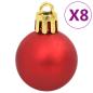 Preview: 112-tlg. Weihnachtskugel-Set Rot Grün Golden Polystyrol