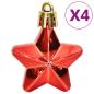 Preview: 112-tlg. Weihnachtskugel-Set Rot Grün Golden Polystyrol