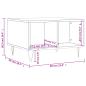 Preview: Couchtisch Grau Sonoma 60x50x36,5 cm Holzwerkstoff