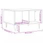 Preview: Couchtisch Betongrau 60x50x36,5 cm Holzwerkstoff