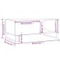 Preview: Couchtisch Braun Eichen-Optik 90x50x36,5 cm Holzwerkstoff