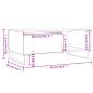 Preview: Couchtisch Weiß 90x50x36,5 cm Holzwerkstoff