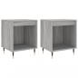 Preview: Nachttische 2 Stk. Grau Sonoma 40x35x50 cm Holzwerkstoff