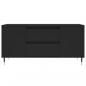 Preview: Couchtisch Schwarz 102x44,5x50 cm Holzwerkstoff