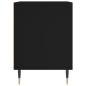 Preview: Nachttisch Schwarz 40x35x50 cm Holzwerkstoff