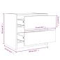 Preview: Nachttische 2 Stk. 40x31x35,5 cm Massivholz Kiefer