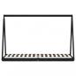 Preview: Kinderbett Schwarz 80x200 cm Massivholz Kiefer