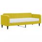 Preview: Tagesbett mit Matratze Gelb 80x200 cm Samt