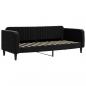 Preview: Tagesbett mit Matratze Schwarz 80x200 cm Samt