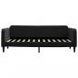 Preview: Tagesbett mit Matratze Schwarz 80x200 cm Samt