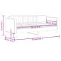 Preview: Tagesbett mit Matratze Rosa 80x200 cm Samt