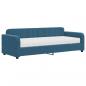 Preview: Tagesbett mit Matratze Blau 80x200 cm Samt