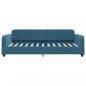 Preview: Tagesbett mit Matratze Blau 80x200 cm Samt