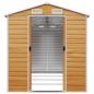 Preview: Gerätehaus Hellbraun 191x385x198 cm Verzinkter Stahl