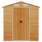 Preview: Gerätehaus Hellbraun 191x810x198 cm Verzinkter Stahl