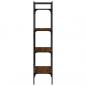 Preview: Bücherregal 4 Fächer Braun Eiche 56x31,5x138,5 cm Holzwerkstoff