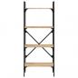 Preview: Bücherregal 4 Fächer Sonoma-Eiche 56x31,5x138,5cm Holzwerkstoff