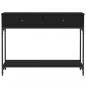 Preview: Konsolentisch Schwarz 100x34,5x75 cm Holzwerkstoff
