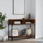 Preview: ARDEBO.de - Konsolentisch Braun Eichen-Optik 100x30,5x75 cm Holzwerkstoff